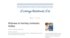 Desktop Screenshot of nursingassistants.net