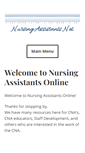 Mobile Screenshot of nursingassistants.net